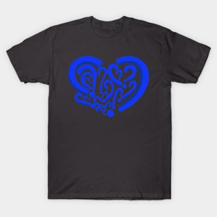 Who is in my heart? Blue color T-Shirt